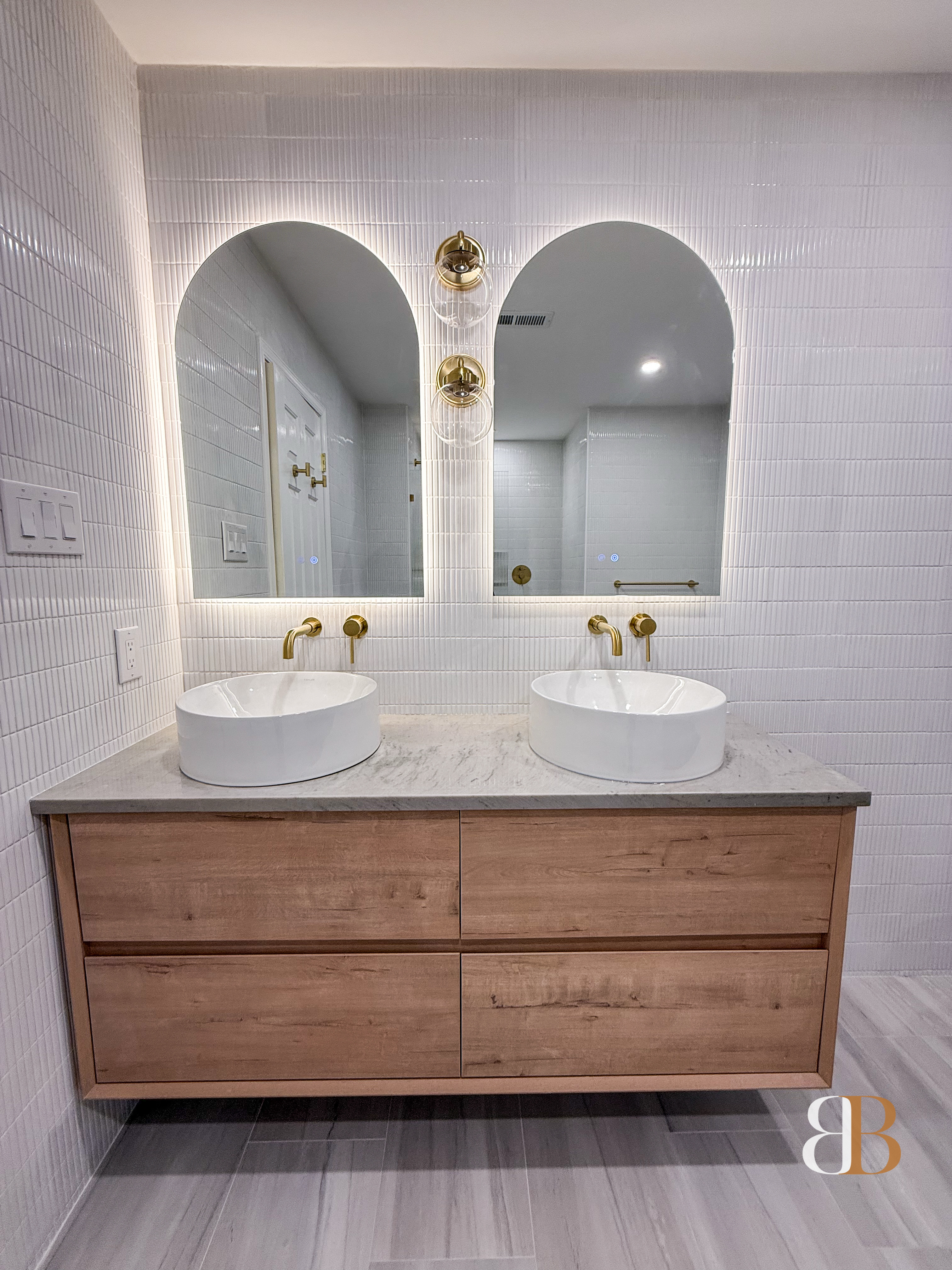 Modern bathroom remodel in Lower Gwynedd by B&B Associates Creations — photo 7